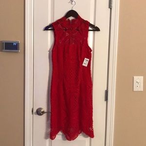 Charlotte Russe red lace dress!